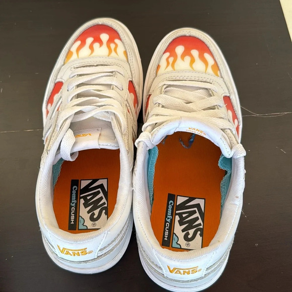 VANS Lowland Cc True White Flame Sneakers Skate Shoes MenSize 5.5 / Women size 7 - Picture 8 of 8